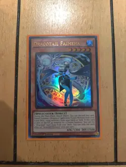 Yugioh Dracotail Faimena JUSH-EN002 Ultra Rare 1st Edition NM - Image 1