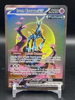 Iron Crown ex 206/162 Sv05: Temporal Forces Holo SIR Pokemon - Image 1