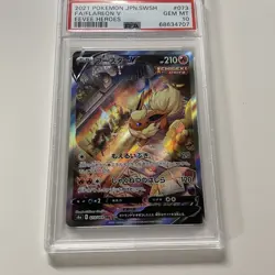 2021 Pokemon Japanese Sword & Shield Eevee Heroes Flareon V Fa #073 PSA 10 - Image 2