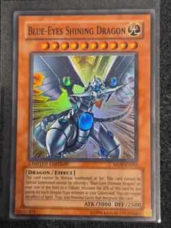 Blue-Eyes Shining Dragon - MOV-EN001 - Super Rare - Limited Edition x1 Moderatel - Image 1