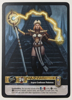 Argent Confessor Paletress FOIL World of Warcraft TCG CCG Icecrown WOW Card Game - Image 2