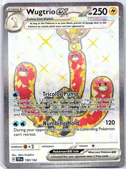 Wugtrio ex 190/162 SV05: Temporal Forces - Pokemon Card - NM - Image 1