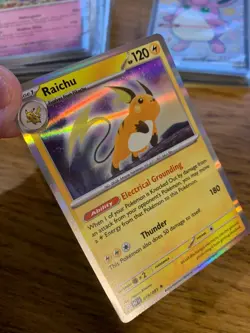 NEAR MINT! Raichu (019/091) Paldean Fates Holo Rare Pokemon Card! FREE P&P! - Image 3