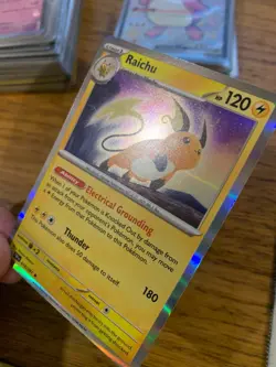 NEAR MINT! Raichu (019/091) Paldean Fates Holo Rare Pokemon Card! FREE P&P! - Image 4