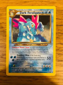 Dark Feraligatr (5/105) Holo Neo Destiny Set Pokemon Card! FREE P&P! - Image 1