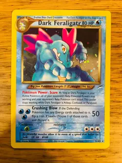 NEAR MINT! Dark Feraligatr (5/105) Holo Neo Destiny Pokemon Card! FREE P&P! - Image 1