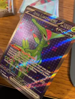NEAR MINT! Iron Leaves ex (186/162) Temporal Forces Full Art Pokemon Card! - Image 4