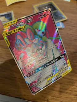 Gardevoir & Sylveon GX (204/214) Unbroken Bonds Tag Team Full Art Pokemon Card! - Image 3