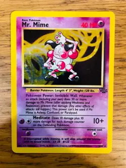NEAR MINT! Mr. Mime (6/64) Holo Jungle Set Pokemon Card! FAST & FREE P&P! - Image 1