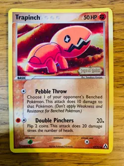 NEAR MINT! Trapinch (67/92) Stamped Reverse Holo EX Legend Maker Pokemon Card! - Image 1