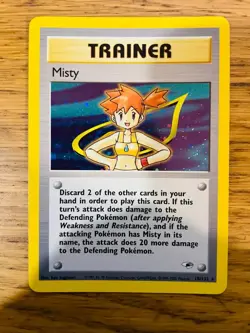 NEAR MINT! Misty Trainer (18/132) Holo Gym Heroes Pokemon Card! FAST P&P! - Image 1