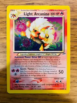Light Arcanine (12/105) Holo Neo Destiny Set Pokemon Card! FREE P&P! - Image 4