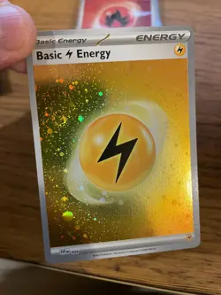 NEAR MINT! Lightning Energy SVE 004 S&V 151 Cosmos Holo Pokemon Card! - Image 3