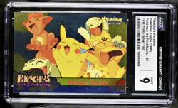 Pikachu’s Vacation 42 Topps Silver Foil Pokemon Graded Pokemon Card CGC 9 - Image 1