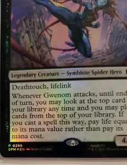 2025 Magic The Gathering Marvel Spider-Man Gwenom, Remorseless #0286 Foil Promo - Image 2
