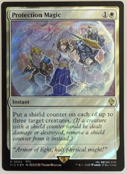 MTG: Protection Magic (Surge Foil) Commander: Final Fantasy Foil NM - Image 1