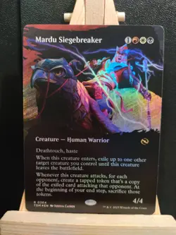Mardu Siegebreaker FOIL (Borderless) - Tarkir Dragonstorm - NM (see pics) MTG - Image 1