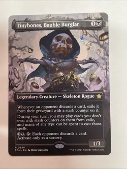 Tinybones, Bauble Burglar (Borderless) Foundations #324 Rare - Image 1