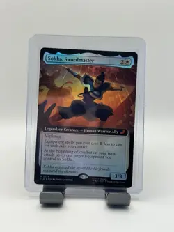 MTG, Sokka, Swordmaster FOIL Extended Art 174 Avatar: The Last Airbender: Eterna - Image 1