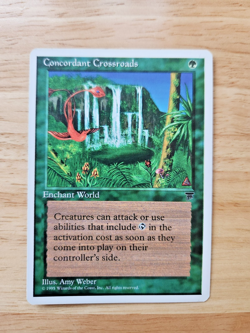 Concordant Crossroads Magic The Gathering Legends (1994) Green - NM - Image 1