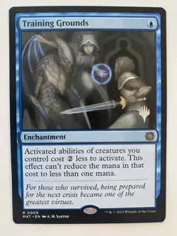 Training Grounds *Non-Foil* PROMO MTG MAT NM/MT PW Stamp Combined Shipping - Image 1