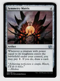 MTG, The Brothers' War, Symmetry Matrix, Normal, No.252, U Artifact - Image 1