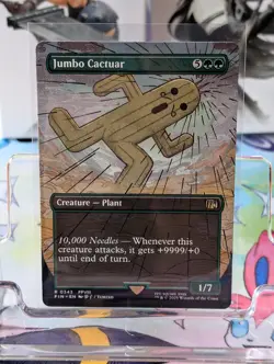 MTG Final Fantasy - Jumbo Cactuar - Borderless Rare - 0343 NM non-foil - Image 1