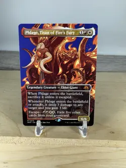 MTG Phlage, Titan of Fire's Fury (Borderless) MH3 Regular #379 NM/Mint - Image 1