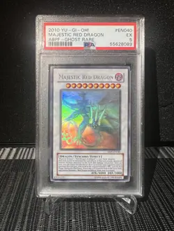 Yugioh Majestic Red Dragon Absolute Powerforce Ghost Rare ABPF-EN040 PSA 5 - Image 1