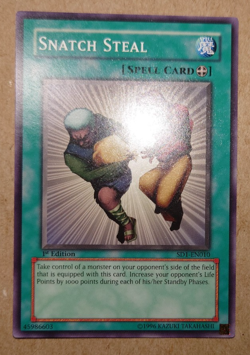 Snatch Steal Common Structure Deck: Dragon's Roar SD1-EN010 Yugioh - Image 1