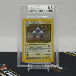 BGS 8.5 NM-MT+ Magneton Holo #9/102 Base Italiano Pokemon Cards - Image 1