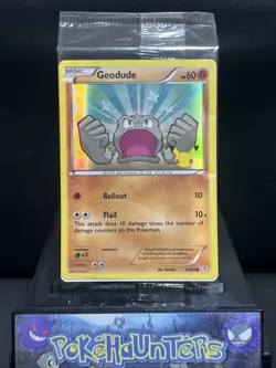 Pokemon Card Geodude 43/83 20th Anniversary Holo Promo SEALED - Image 1