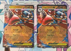 Mega Lucario EX 77/132 Ultra Rare Holo Pokemon TCG Card Near Mint English - Image 1
