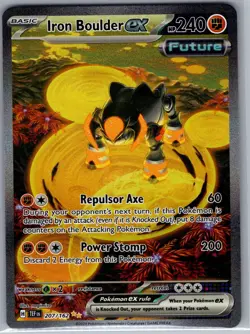 Iron Boulder ex 207/162 SV05: Temporal Forces - Pokemon Card - NM - Image 1