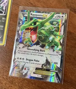 Pokemon TCG Rayquaza EX Ultra Rare Card 75/108 XY: Roaring Skies + XY141 PROMO - Image 3