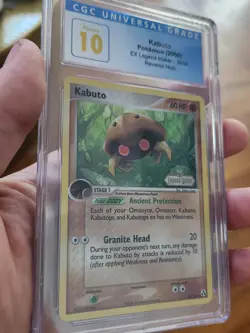 (POP 3) CGC 10 Kabuto 36/92 EX Legend Maker Reverse Holo STAMPED Pokemon Card - Image 3