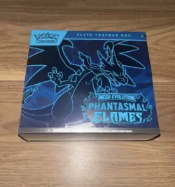 Pokemon Trading Card Game Mega Evolution Phantasmal Flames Elite Trainer Box ETB - Image 1