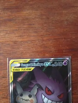 Pokemon Sun & Moon Gengar Mimikyu GX Alternate Art Card 165/181, See Pictures! - Image 2