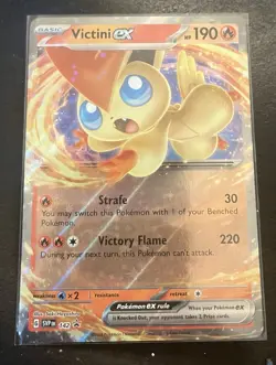 Victini EX 142 Scarlet & Violet Promo Holo Pokemon TCG Card NM - Image 1