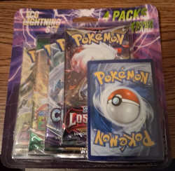 Pokemon TCG Lightning 4 Pack & 1 Bonus Card Package Evolving Skies Factory Seal - Image 1