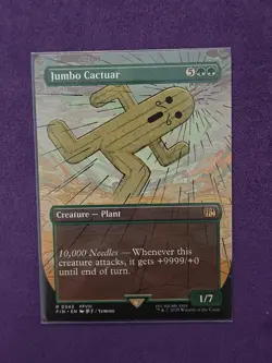 MTG Jumbo Cactuar - Borderless, English Final Fantasy FIN - Image 1