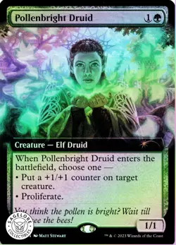 MTG Pollenbright Druid (Ext) (776) | NM Foil | Secret Lair Drop Series {SLD} - Image 1