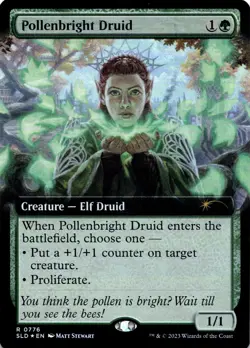 MTG Pollenbright Druid (Ext) (776) | NM Foil | Secret Lair Drop Series {SLD} - Image 2