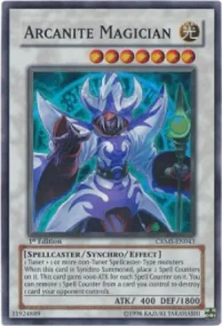 Yugioh! LP Arcanite Magician - CRMS-EN043 - Super Rare - Unlimited Edition Light - Image 1