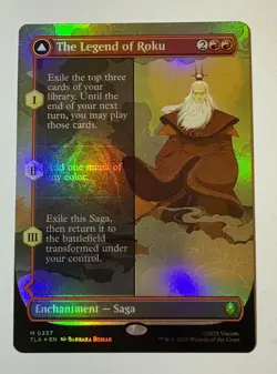 MTG The Legend of Roku (Borderless) [FOIL] - Avatar: The Last Airbender NM - Image 1