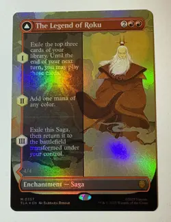 MTG The Legend of Roku (Borderless) [FOIL] - Avatar: The Last Airbender NM - Image 2