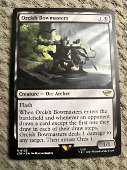 Magic the Gathering: Lord of the Rings #103 Orcish Bowmasters Regular - Image 1
