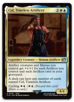 Cid, Timeless Artificer (0416) #416 (NM) Final Fantasy FIN Magic MTG - Image 1