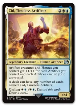 Cid, Timeless Artificer (0417) #417 (NM) Final Fantasy FIN Magic MTG - Image 1