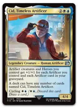 Cid, Timeless Artificer (0419) #419 (NM) Final Fantasy FIN Magic MTG - Image 1